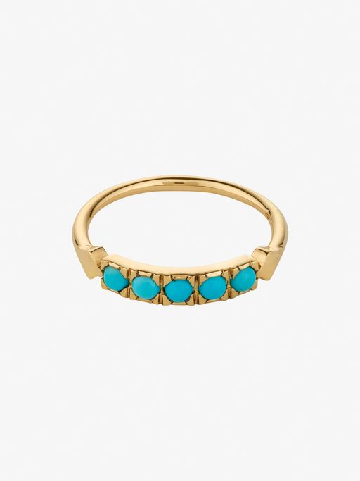 Turquoise dome ring photo