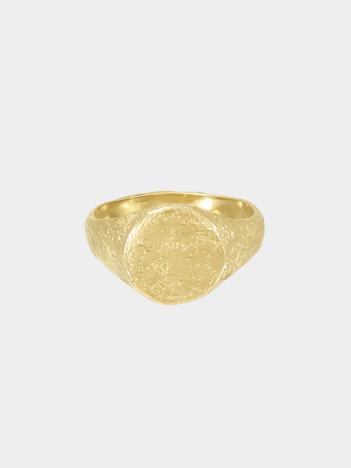 Medium organic signet ring photo