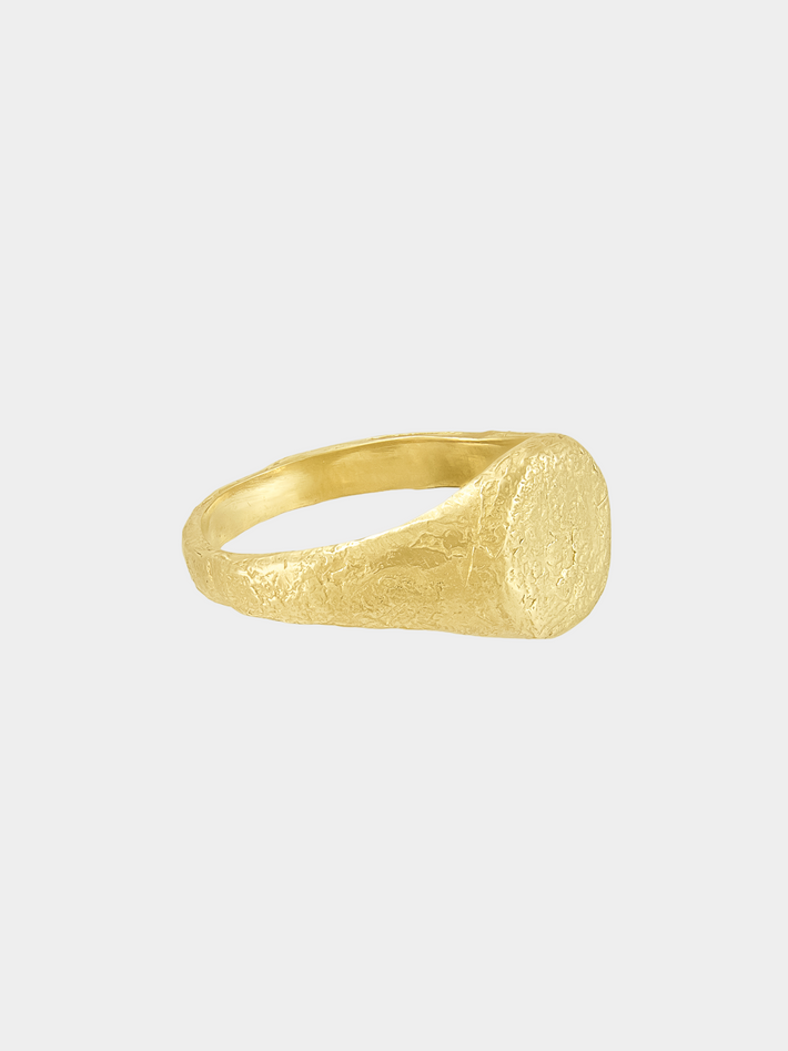 Small organic signet ring