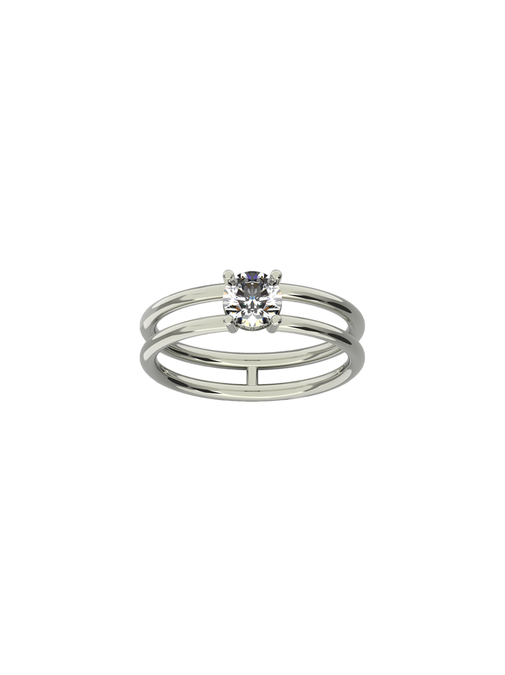 Double band promise ring 0.5 carat by Nayestones | Finematter