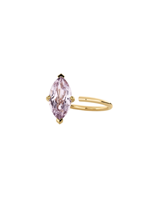 Marquise purple amethyst ring photo