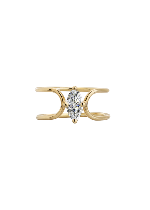Double c marquise diamond ring photo