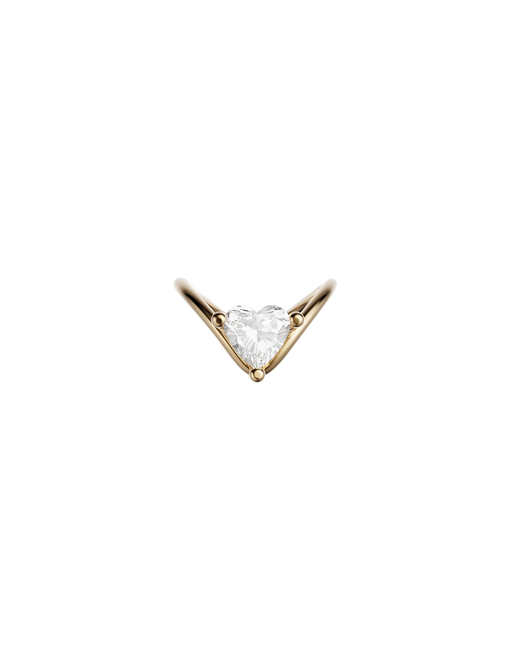 Heart diamond ring 0.75 carat photo
