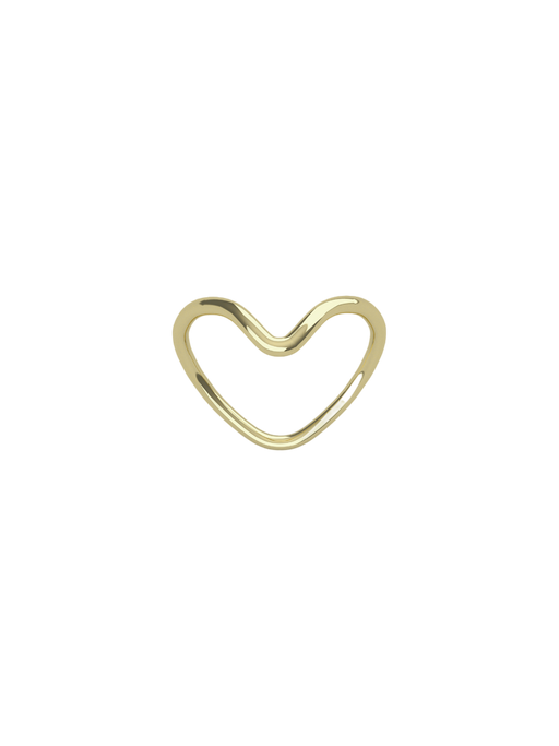 Heart gold ring photo