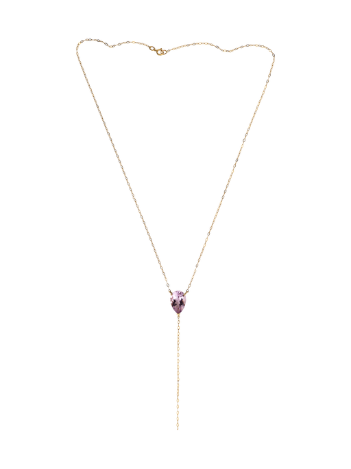 Bloom amethyst drop necklace photo