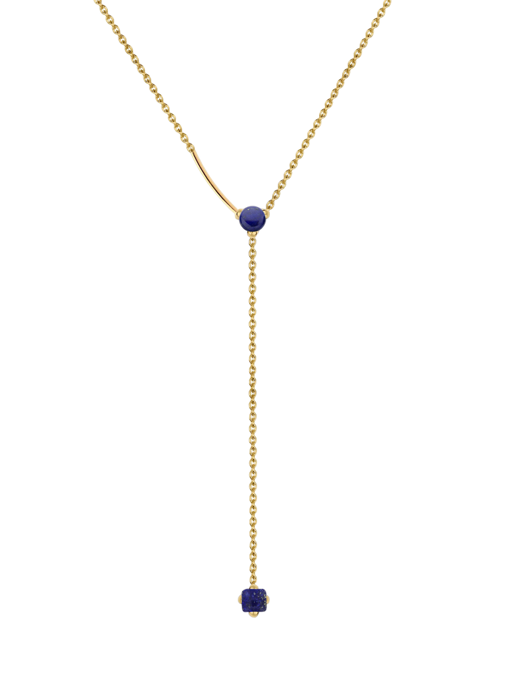 Heart drop lapis lazuli necklace