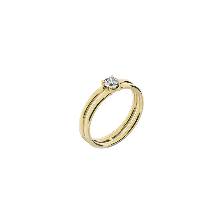 Double band promise ring 0.25 carat