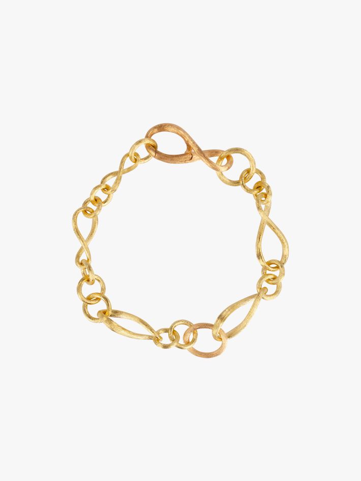 Thin love chain bracelet