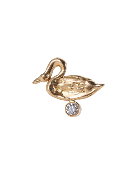 Aphrodite Earring 18 ct gold and top wesselton VVS diamond photo