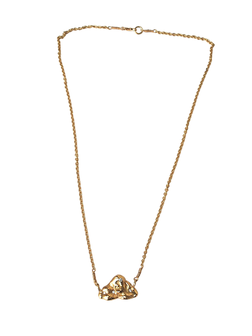 The Nefeli Necklace 18 ct gold and 4 x Top Wesselton VVS diamonds photo