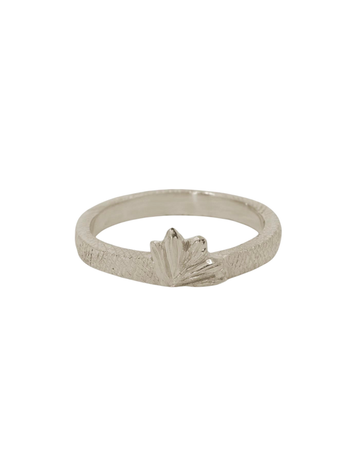 Lotus ring - rebirth and courage in silver photo
