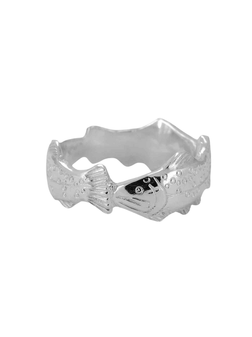Eternal trout ring in silver photo