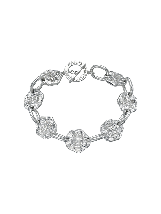 Sterling silver o.p.p. coin bracelet photo
