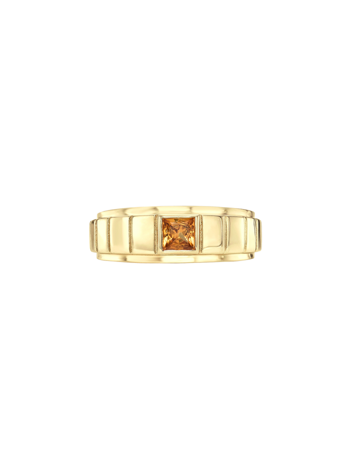 Rimon ring with orange sapphire
