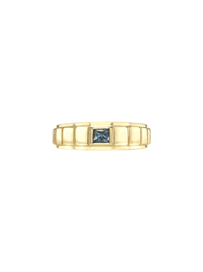 Rimon ring with teal sapphire
