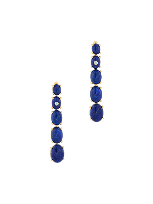 Beam lapis lazuli earrings photo