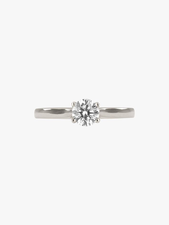 Large solitaire diamond ring