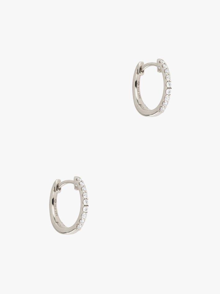 Small diamond hoops