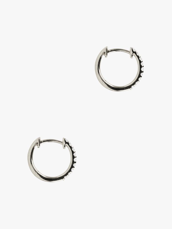 Small diamond hoops