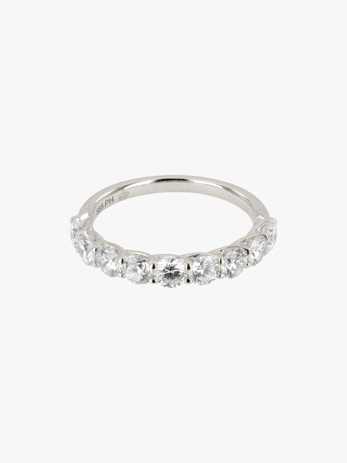 Alliance half diamond eternity ring