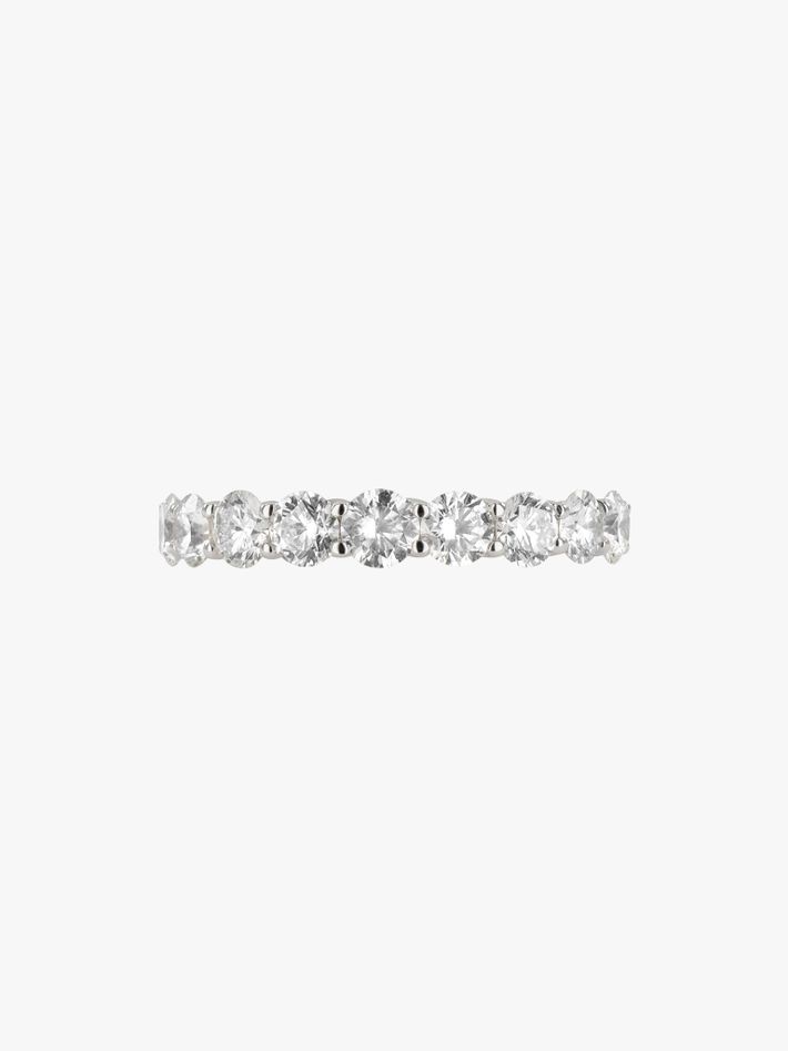 Alliance half diamond eternity ring