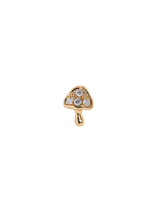 Tiny pavé mushroom stud photo