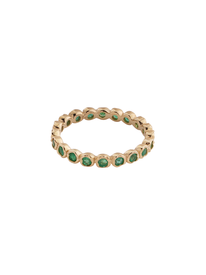 Molten eternity band emerald