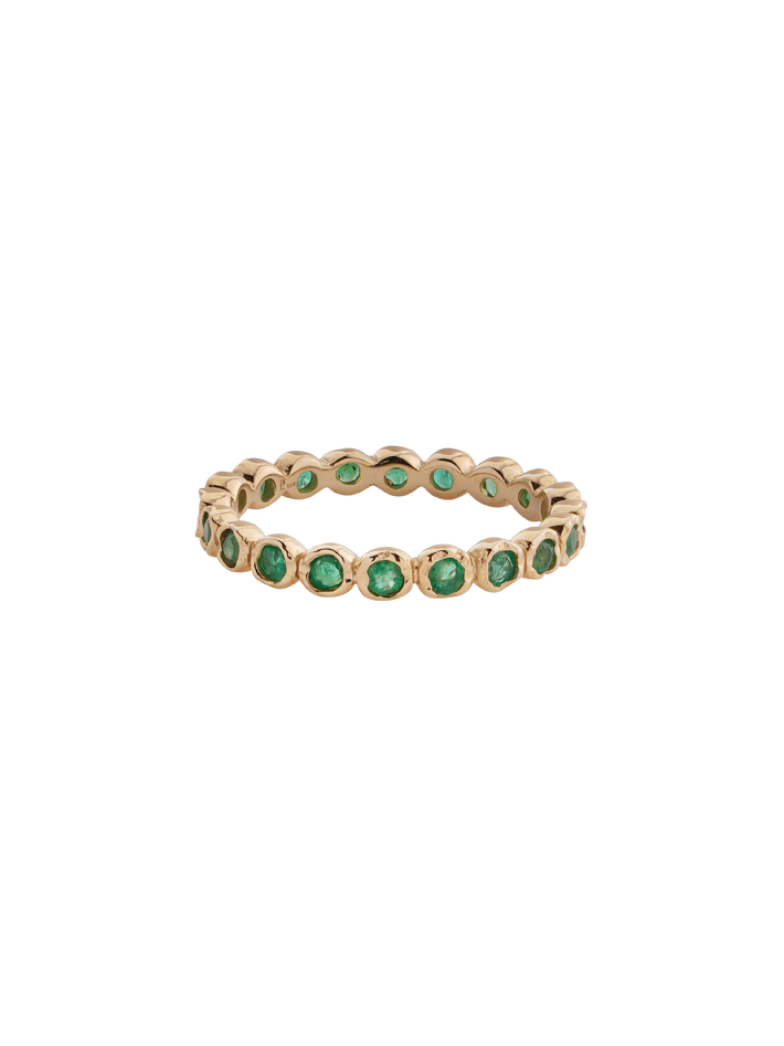 Molten eternity band emerald