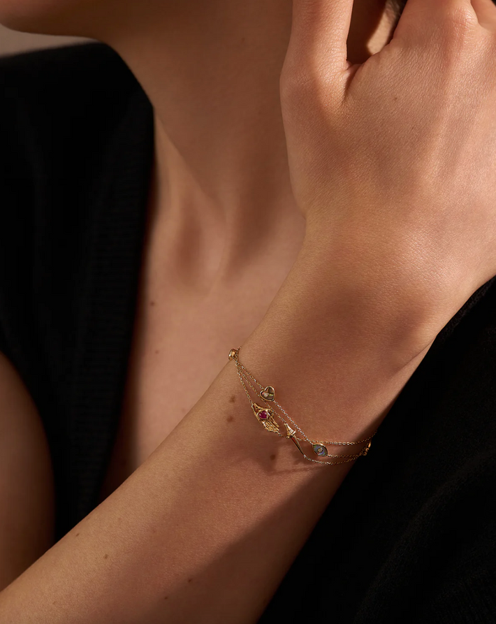Heart in hand bracelet