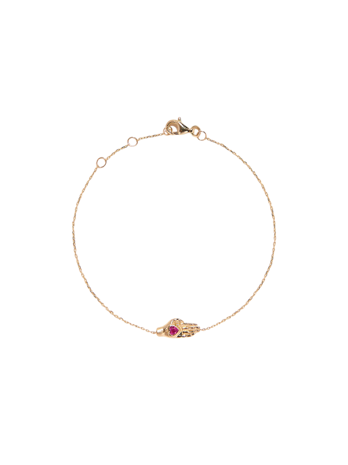 Heart in hand bracelet