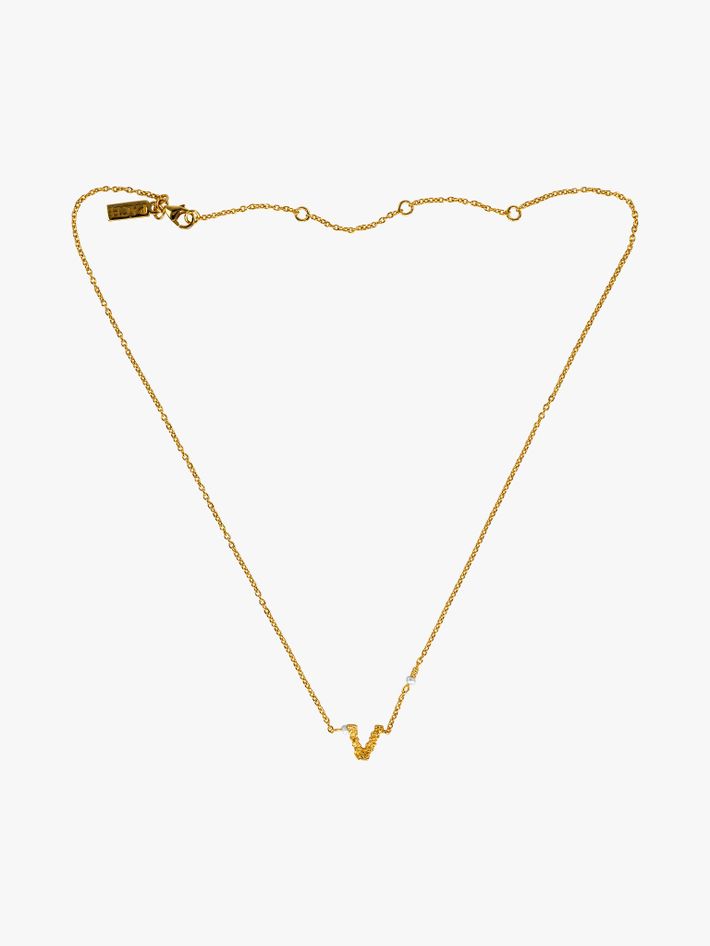 Dhin initial necklace