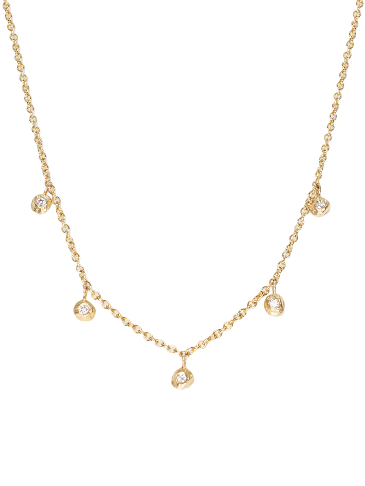 Diamond store dot necklace