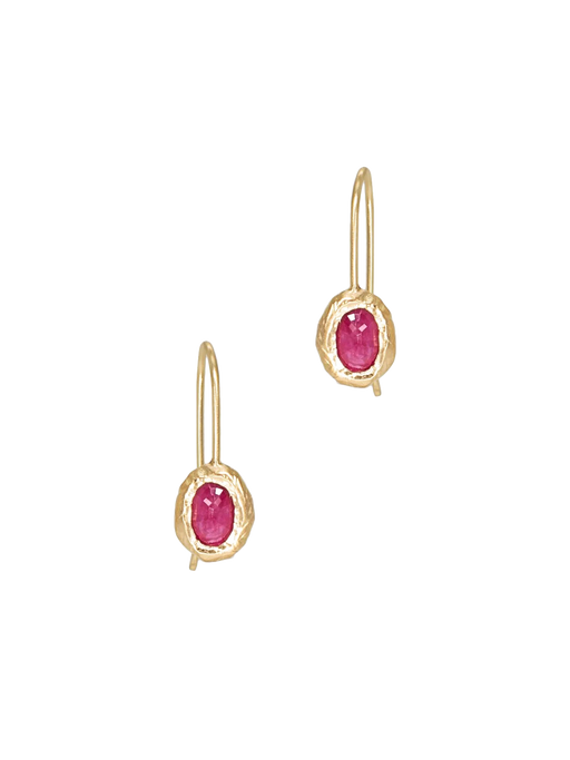 18k ruby earrings photo