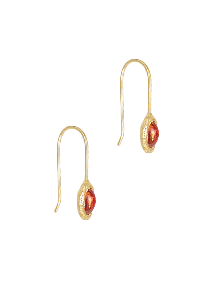 18k poppy sapphire earring