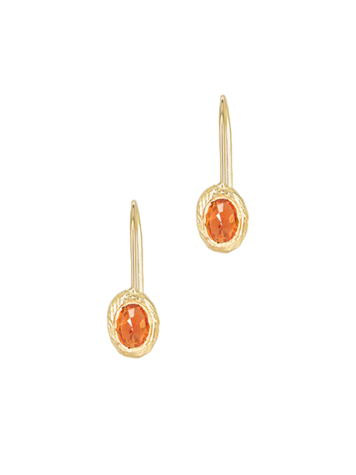 18k poppy sapphire earring photo