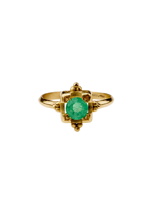Estella ring in emerald photo