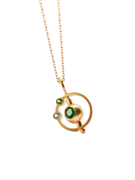 Ursa minor pendant in emerald photo