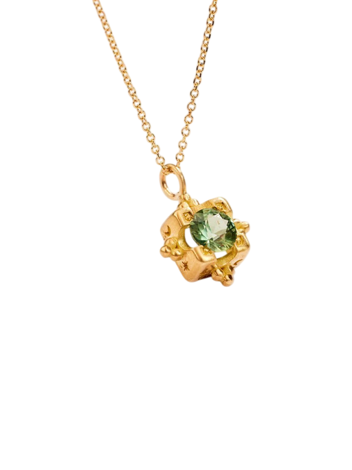 Estella pendant in green sapphire photo