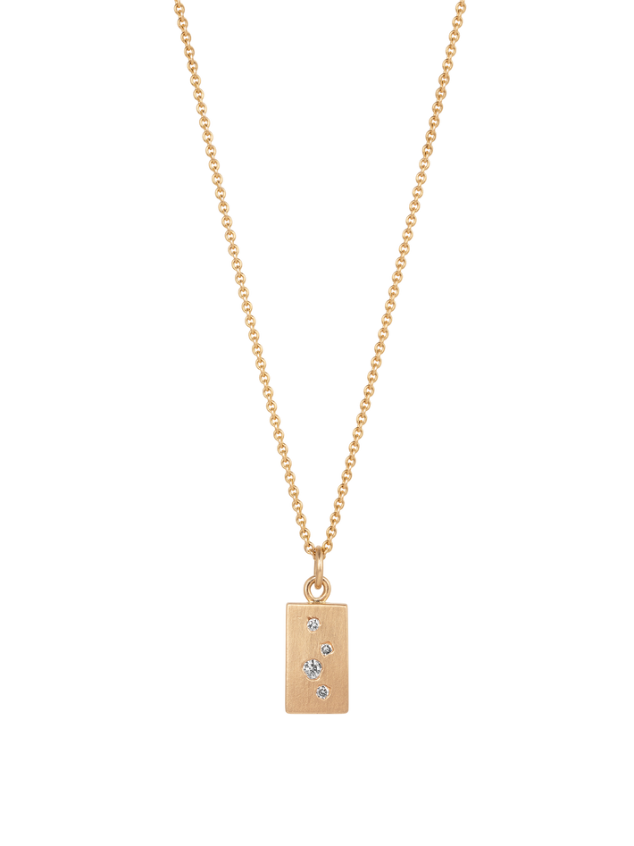 Hidden gems diamond pendant necklace