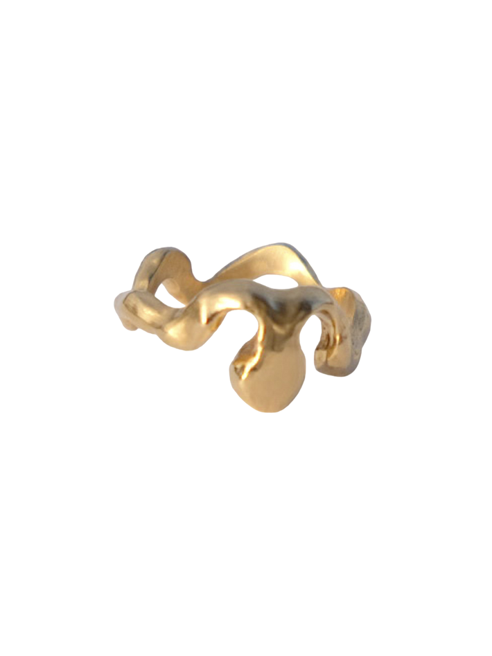 Wavy octopus ring