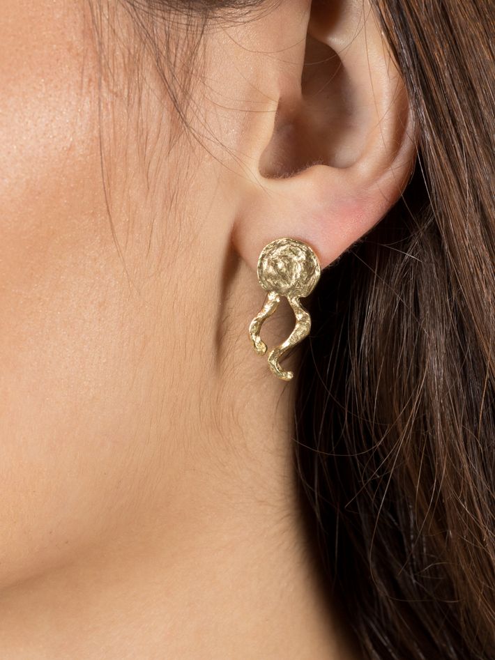 Tiny jellyfish earrings