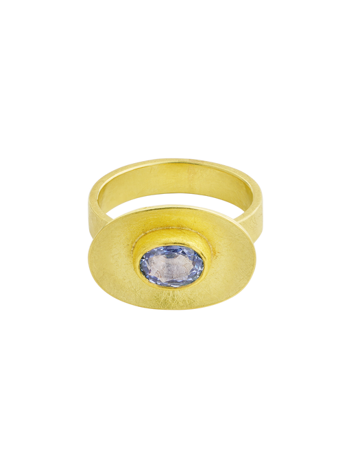 Sapphire bowl ring photo