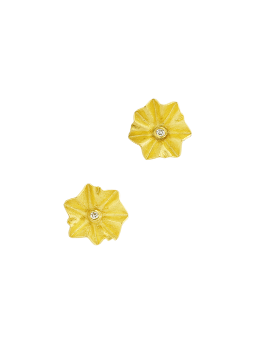 Lotus diamond earrings photo