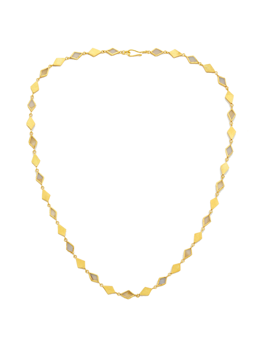 18kt gold vermeil pstm afghanistan agate bamyan single line necklace photo