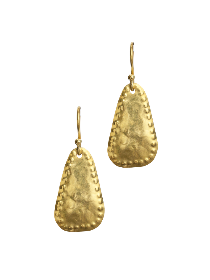 Golden garden flat sheet earrings