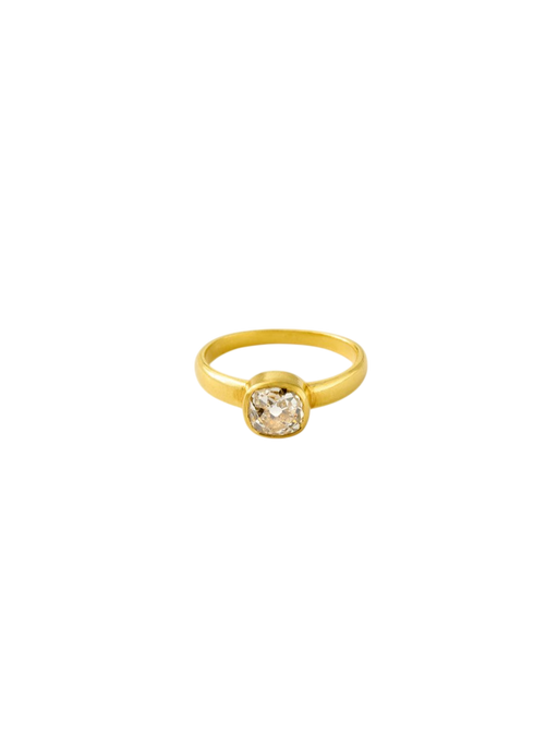 22kt Gold Diamond Greek Ring photo