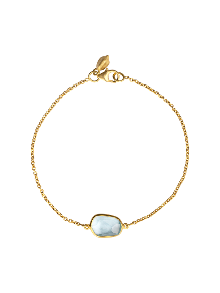 Light and space single stone bracelet