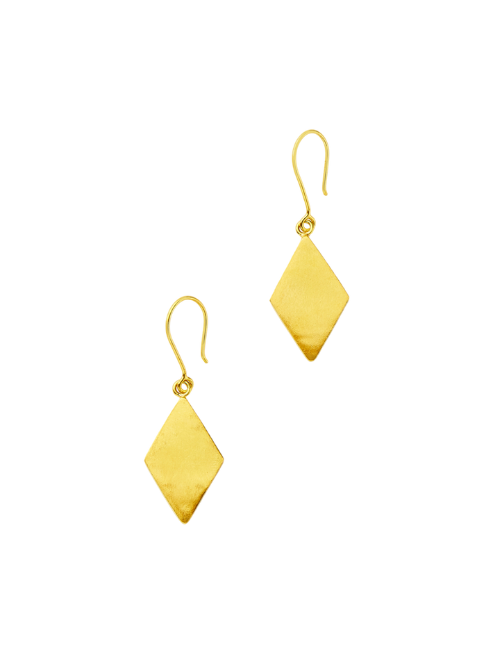 18kt gold vermeil pstm afghanistan bamyan single drop earrings