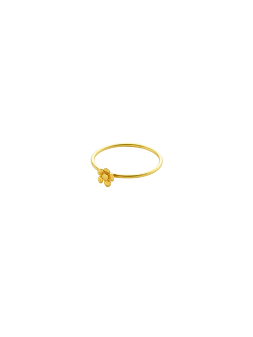 18kt Gold Daisy Flower Ring photo