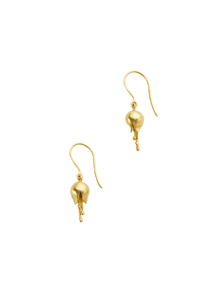 18kt gold bluebell earrings